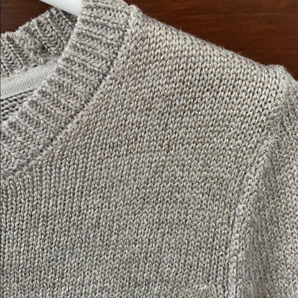 J. Jill gray/silver sparkle sweater - XSP